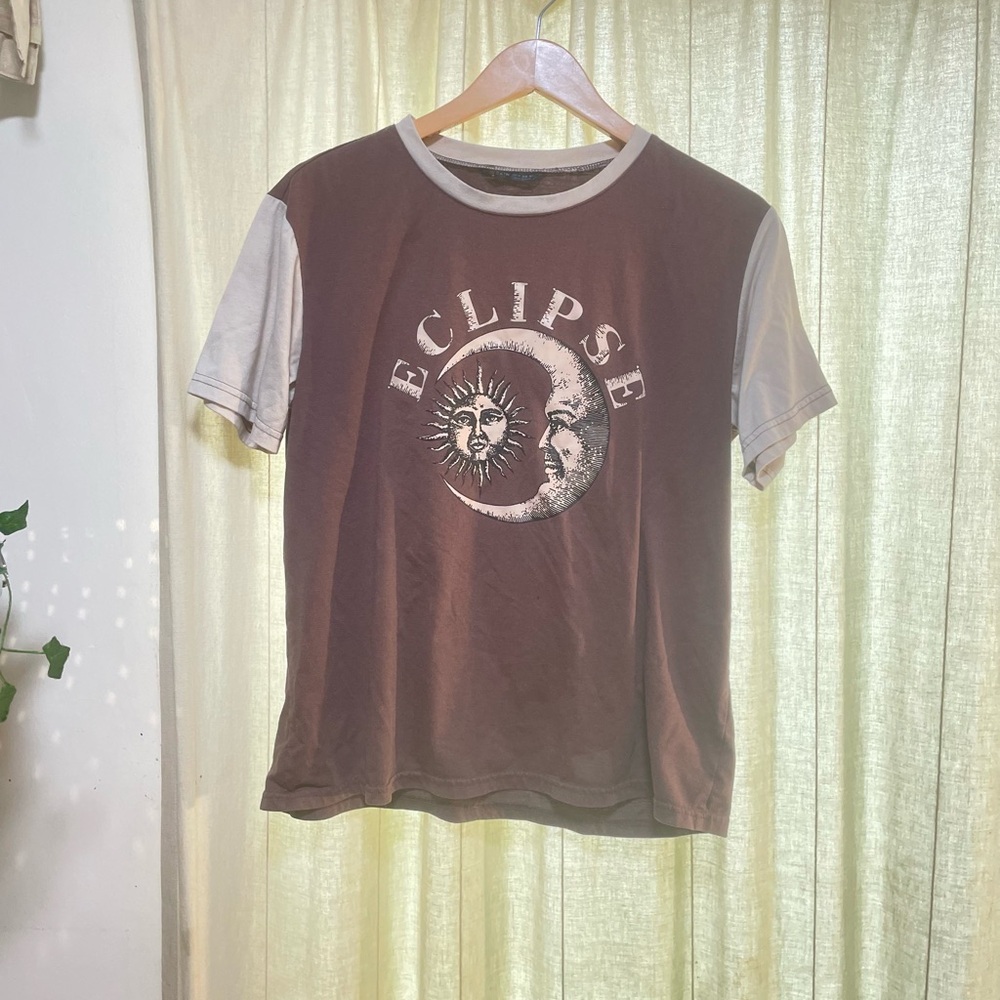 Eclipse moon sun short sleeve shirt